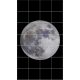 Tile mural with realistic full Moon on black background – modern decorative ceramic tile